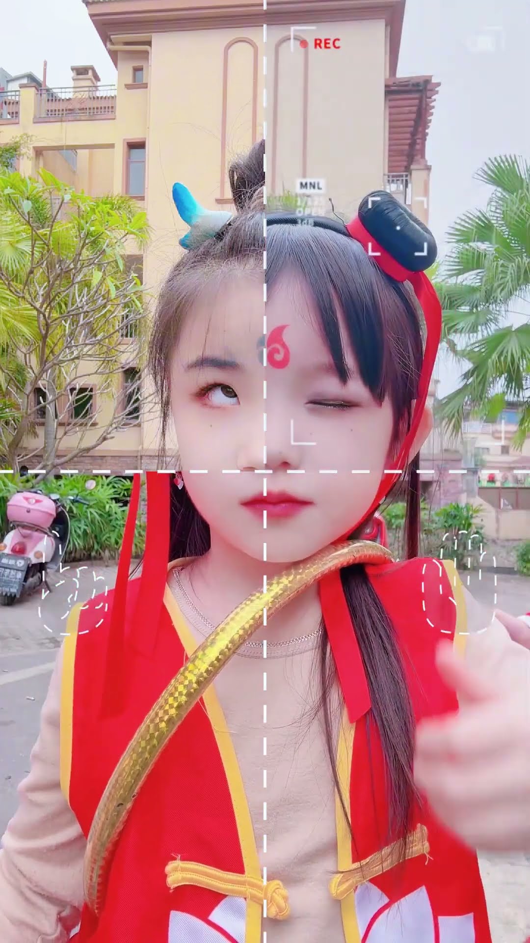 来和哪吒敖丙拍合照啦。#小丑 #天使 #超人不会飞 #shorts