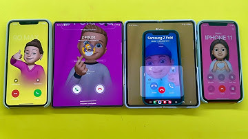 Samsung Z Fold2+ZFold3 vs IPhone 11 Pro Max+11 Incoming Call