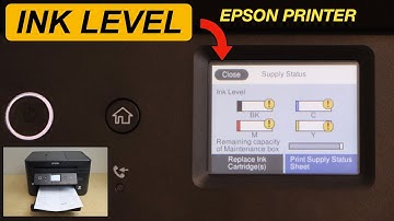 How To Check Ink Level On Epson Printer ? Print Supply Status Report ?