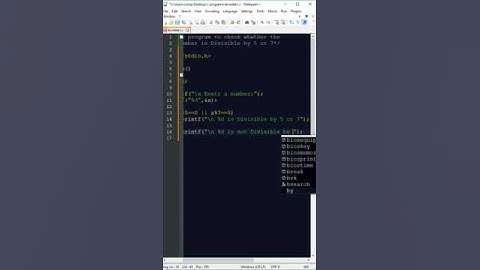 c program to check whether the number is divisible by 5 or 7
