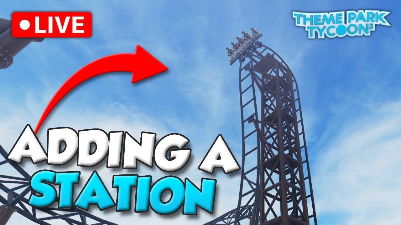 Building the SECOND COASTER on Coaster Banks LIVE!! - Theme Park Tycoon 2