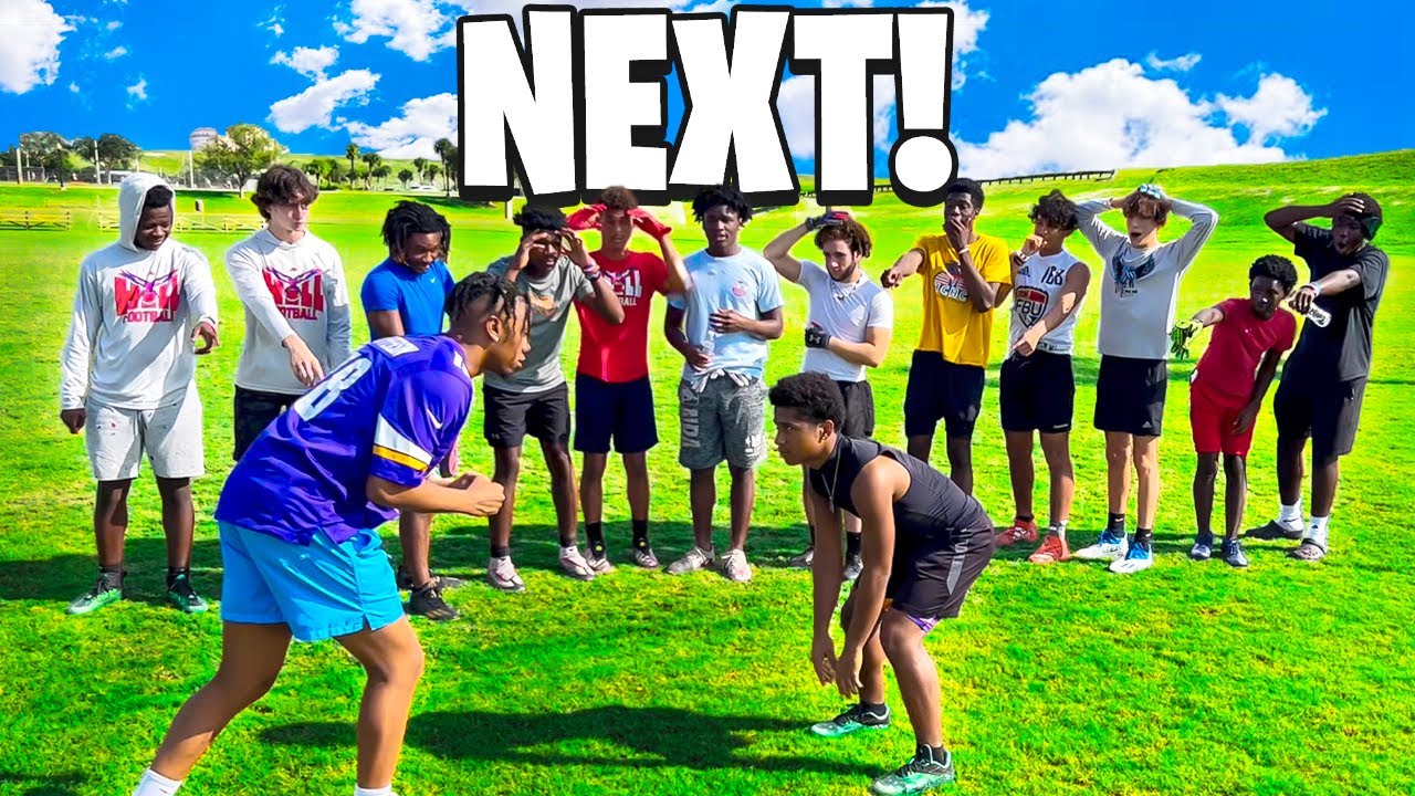 I PLAYED MY LITTLE BROTHER'S HIGH SCHOOL TEAM!!! (1 ON 1's FOOTBALL