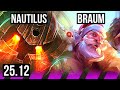 NAUTILUS &amp; Miss Fortune vs BRAUM &amp; Kai'Sa (SUP) | EUW Grandmaster | 25.12