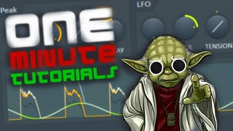 One Minute Tutorial : SIDECHAIN WITH FRUITY PEAK CONTROLER !