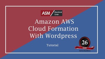 Amazon AWS cloud formation with Word press