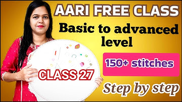 Aari Embroidery Free Class ✨ | Thambur Stitch Step by Step for Beginners | Aari Work Tutorial