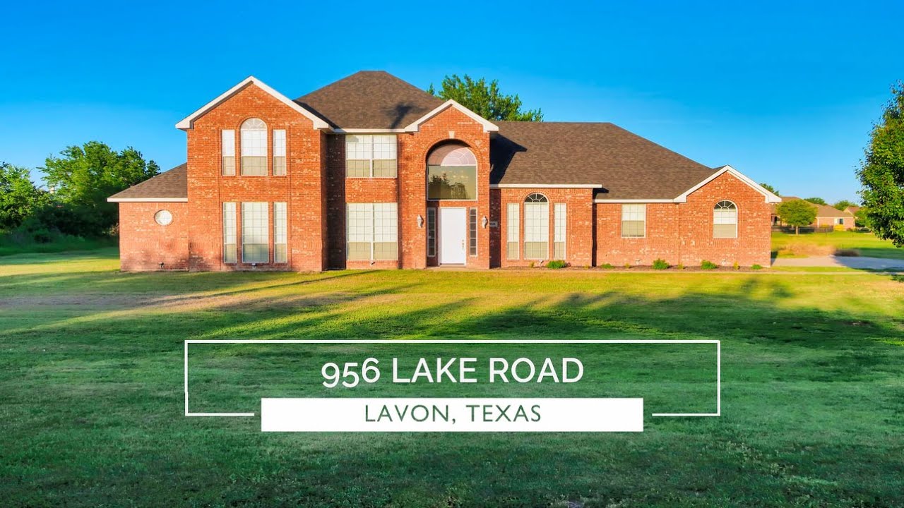 956 Lake Road, Lavon, Texas YouTube