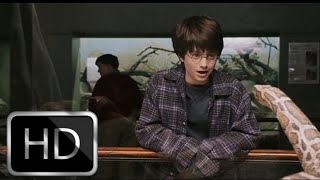 Harry potter talking to snake in zoo full scene | Harry Potter and the philosopher's stone HD