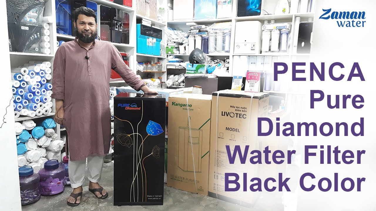 Penca Pure Diamond Black Color Cabinet RO water Purifier || Penca Pure Diamond Water Filter