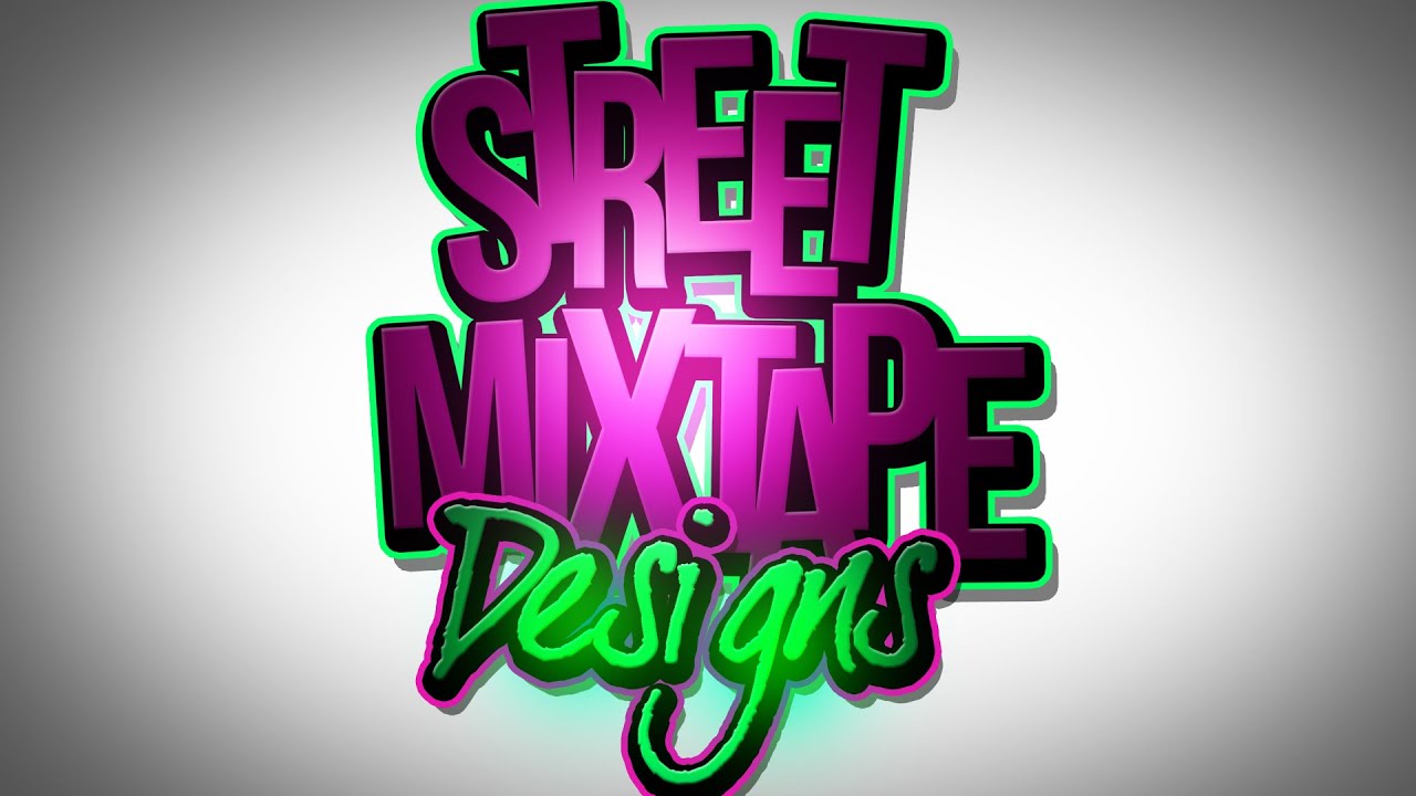 PSD Photoshop CS6 Adobe Text Mixtape Cover Art Graphic 