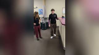 Backwards Walking at Counter