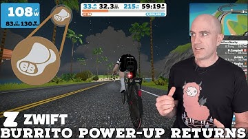 Swift Zwift Tip: The Burrito Power-Up is BACK!
