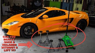 How To Work Under a McLaren WITHOUT A LIFT !!