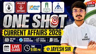 Current Affairs 2026 One Shot Revision I Coal India Exam | Ongc Exam | HAL Exam | IOCL Exam | screenshot 5