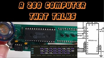 Make a Z80 Computer talk with the SP0256-AL2 Speech Processor