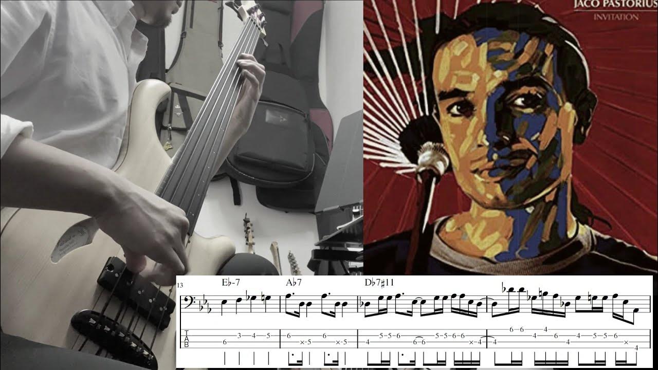 【TAB】 Invitation / Jaco Pastorius 【Fretless Bass】 YouTube