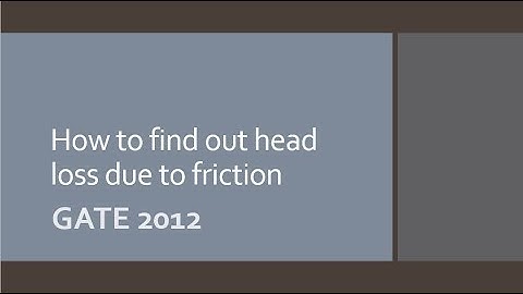 How to solve examples in fluid mechanics -  PART 1  GATE preparation