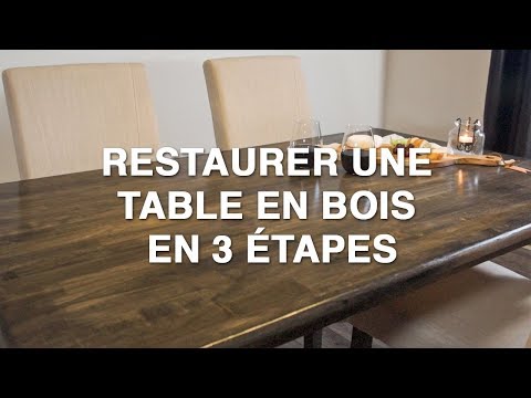 Restaurer une table en bois en 3 étapes