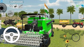 Harvester Farming Simulator 3D Gameplay 2025 🎉🔥 | Massey Tractor + Mahindra screenshot 3