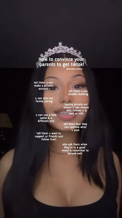 How to convince your parents to get tiktok! #fypシ #advice #aesthetic #tiktok