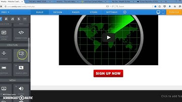 How to set up a landing page with your Free weebly website