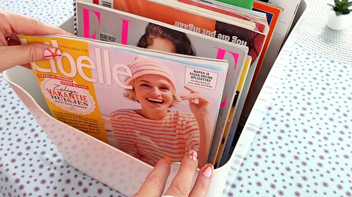 ASMR Sorting Magazines • Organizing, Page Turning • No Talking