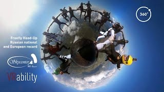 Skydiving Freefly VR 360 // Рекордный прыжок с парашютом 360