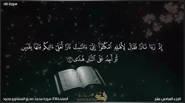 القرآن الكريم الصفحة 312 سورة طه القارئ محمد صديق المنشاوي مجود
