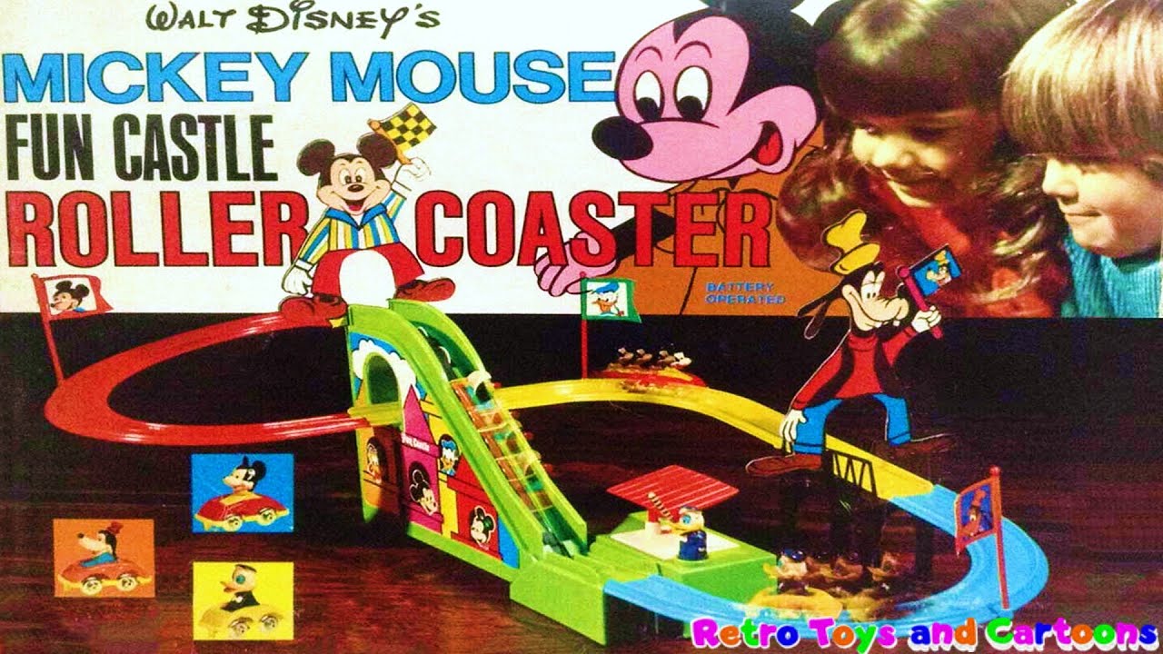 Mickey Mouse Fun Castle Roller Coaster Commercial Retro Toys and