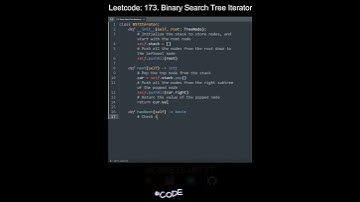 Leetcode 173. Binary Search Tree Iterator in Python | Python Leetcode | Python Coding Tutorial