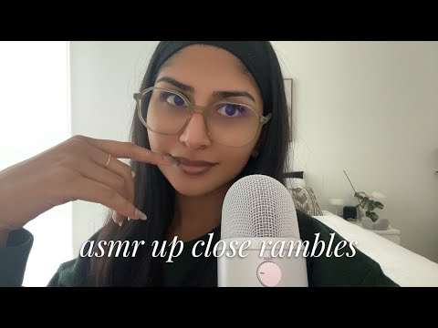 asmr close whispers 🤍 | yapping about many random things