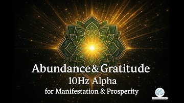 Abundance & Gratitude Meditation | 10Hz Alpha Binaural Beats for Manifestation & Prosperity (30 Min)