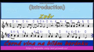 Černá vlna na bílém beránku česká zpěv