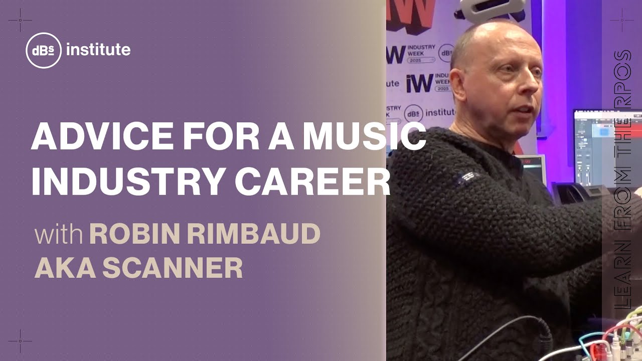 Robin Rimbaud's advice for a career in the music industry