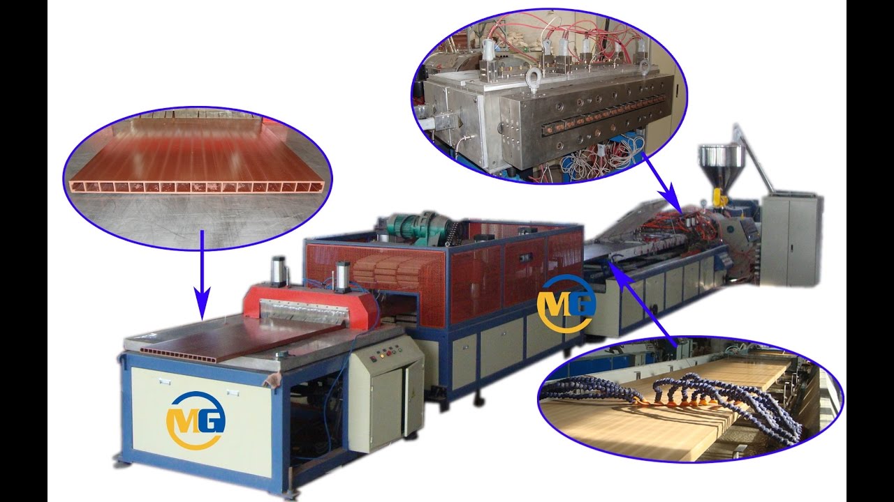 PE WPC door hollow board extrusion line/ wpc door extrusion line/wpc door machine
