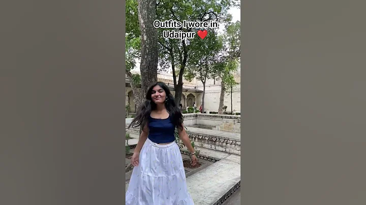 outfits I wore in Udaipur❤️| Udaipur trip 2025 #udaipur #youtubeshorts #monsoon #minivlog #trending