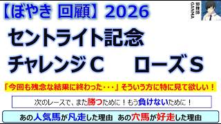 【ぼやき回顧】セントライト記念＆ローズステークス＆チャレンジカップ＜2026＞