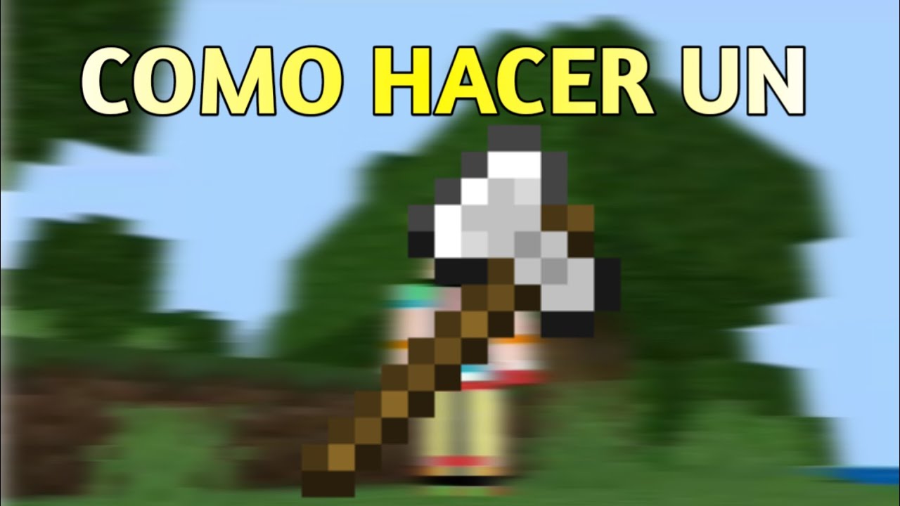 🤑 Como hacer un HACHA de HIERRO en Minecraft 😈 - YouTube