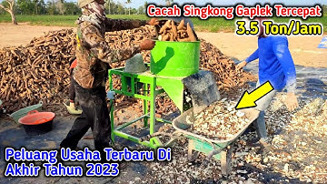 Mesin Pencacah Perajang Singkong Gaplek Kapasitas 40 Ton Perhari