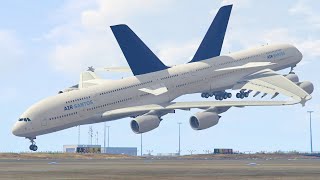 Overloaded Plane After Take Off Failed Almost All Engines In GTA 5 (Big Plane Crash)