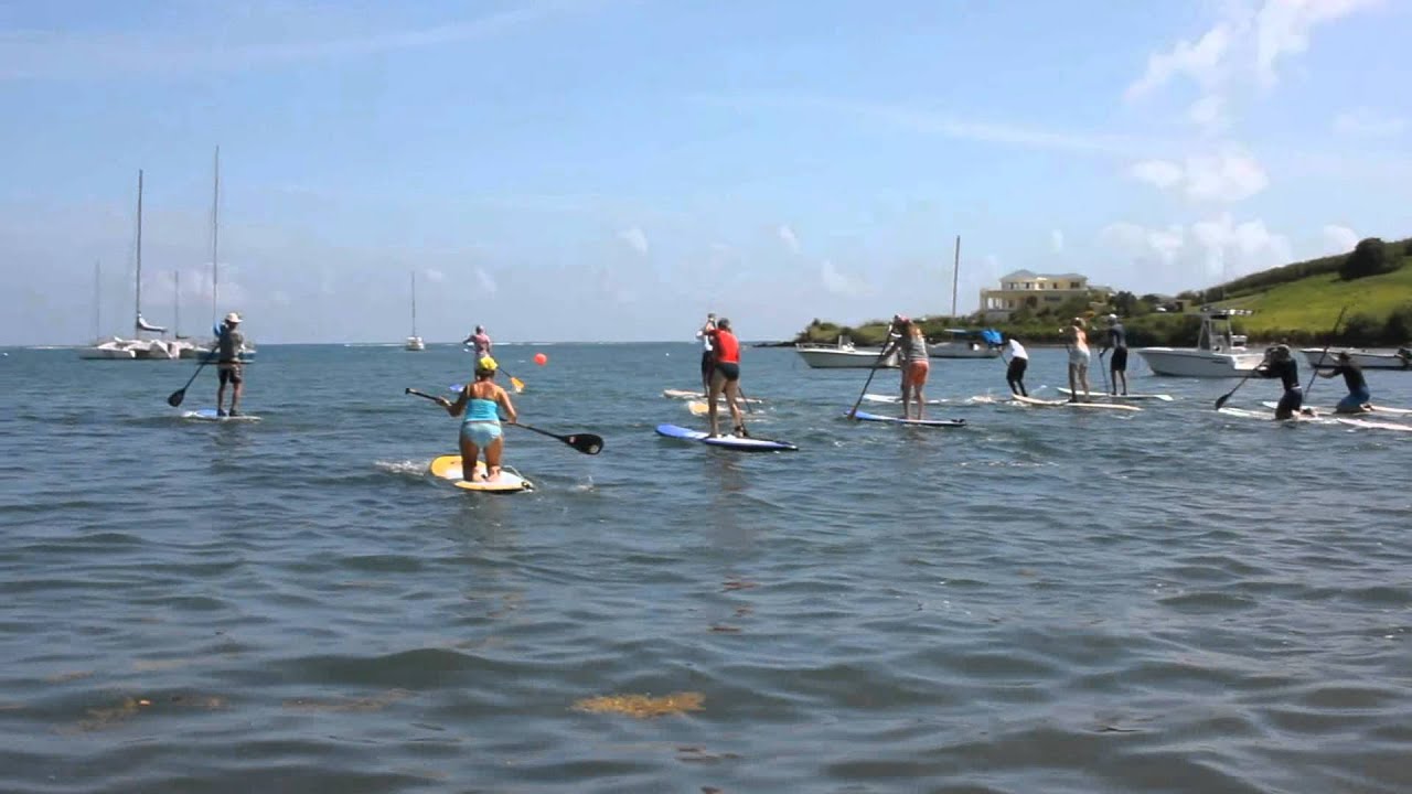 Start of Paddleboard Race St Croix Yacht Club .wmv YouTube