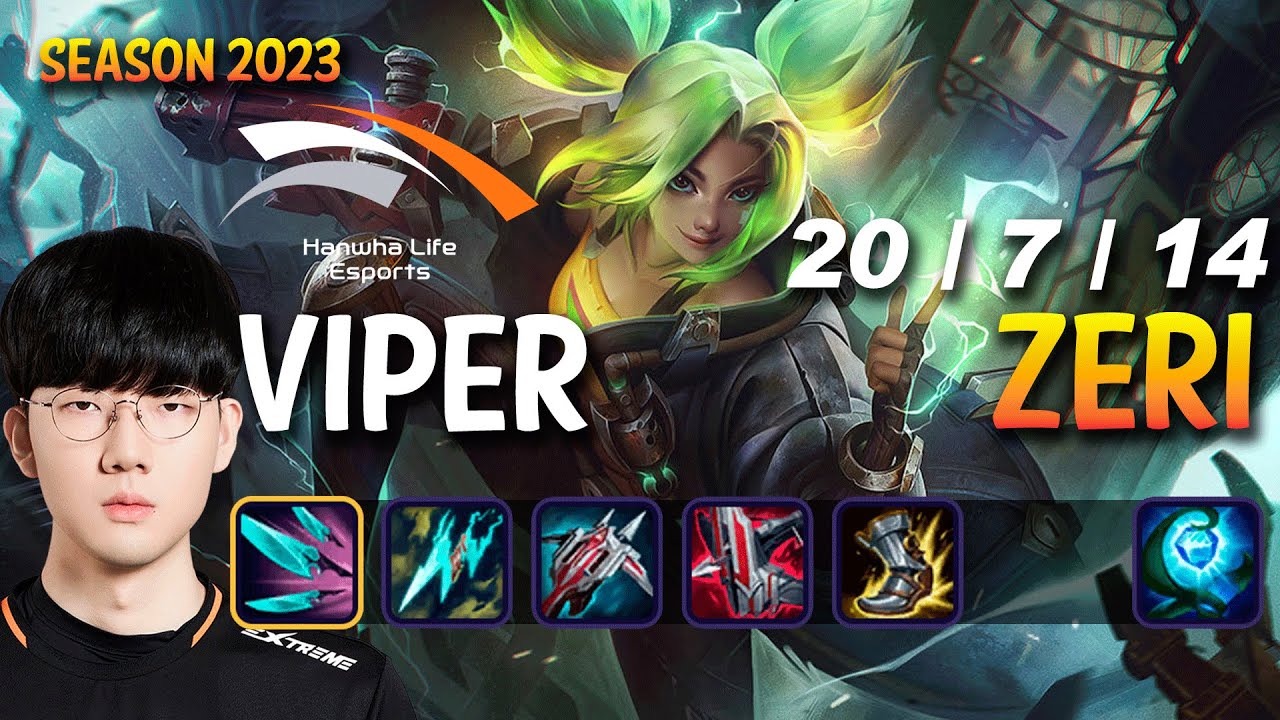 HLE Viper ZERI vs DRAVEN ADC - Patch 13.13 KR Ranked