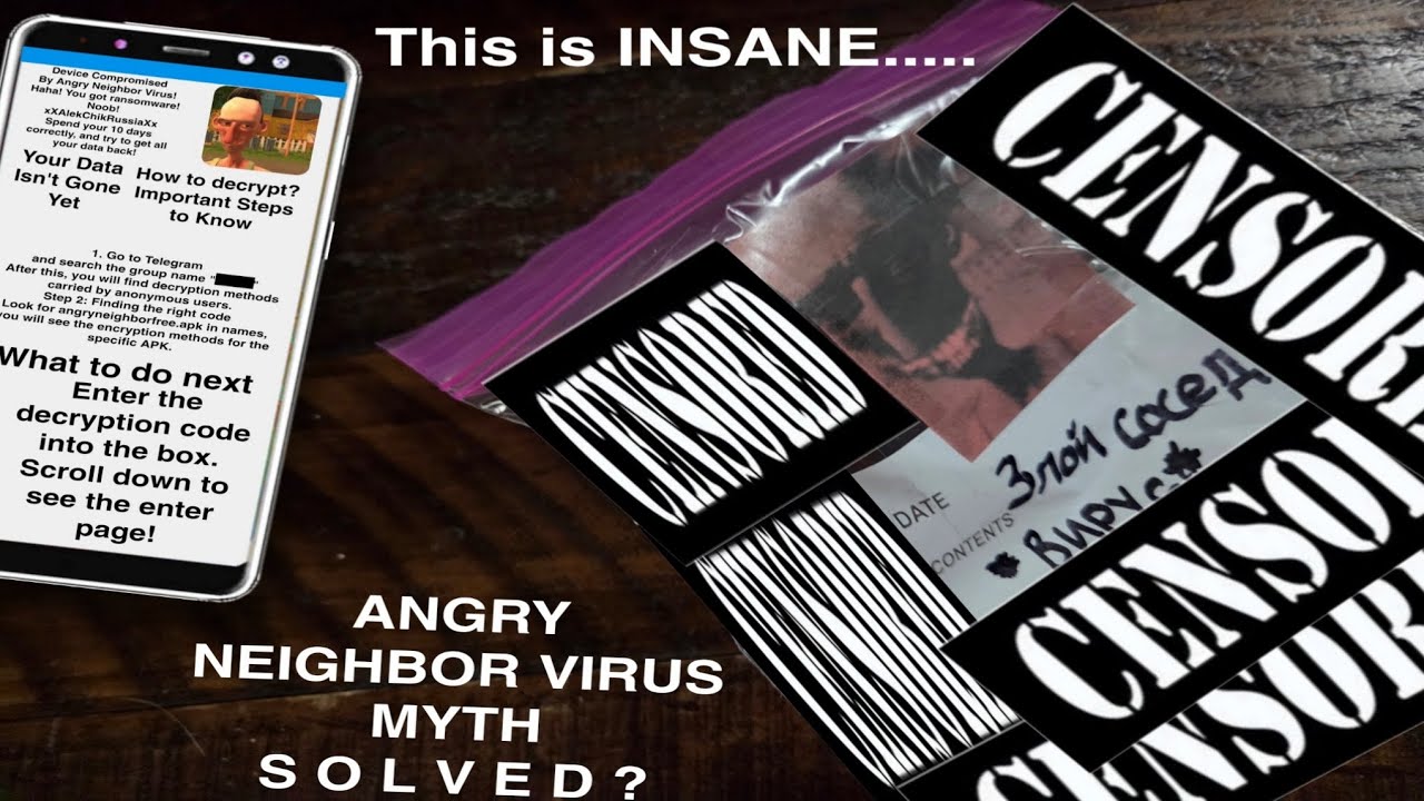 The Angry Neighbor Virus Is Real, and apparently in a Dark Web box? *found lost media* *hacked* 