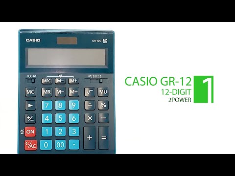 Калькулятор Casio GR -12-BU-W-EP Калькулятор Casio GR -12-BU-W-EP
