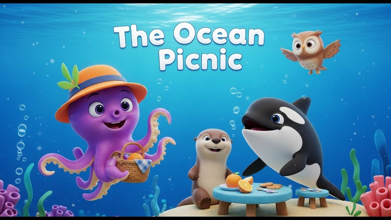 The Ocean Picnic | Owl, Ostrich & Ocean Friends  | Kids Animation | Fun Kids Story
