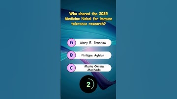 2025 Nobel Prize Winner Quiz | Which Scientist Won for Immune Tolerance Discovery? 🧬| #quizzingtime