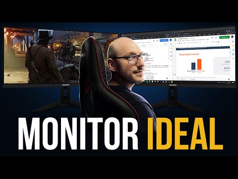 IDEAL pra JOGAR e TRABALHAR? Unboxing e impressões com o Gigabyte M34WQ