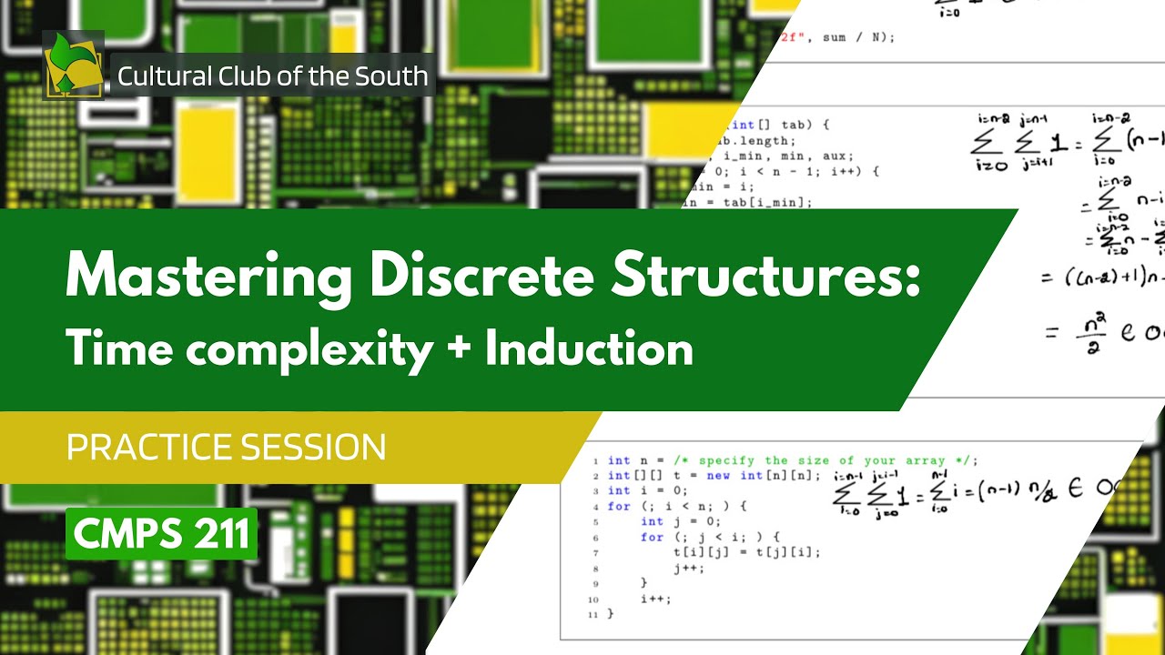 Time complexity & Induction Practice Exercises - CMPS 211 - YouTube