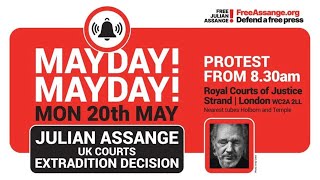 FREE ASSANGE Campaign's livestream from the Royal Courts of Justice