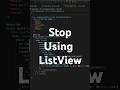 Stop Using ListView in Flutter! (Use ListView.separated) #coding#flutter #dart